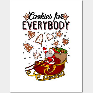 Cookies For Everybody Christmas Ugly Sweater Posters and Art